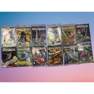 New Sealed Birds & Blooms 2001 2002 Complete Year  12 Issues Vintage Y2K